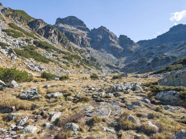 Amazing Autumn Landscape of Rila Mountain near Malyovitsa peak, Bulgaria