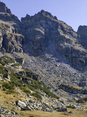 Amazing Autumn Landscape of Rila Mountain near Malyovitsa peak, Bulgaria
