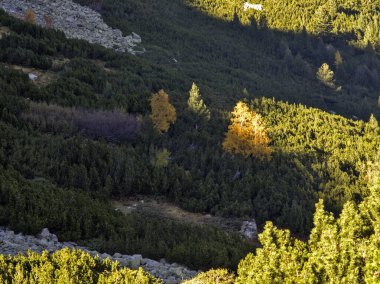 Amazing Autumn Landscape of Rila Mountain near Malyovitsa peak, Bulgaria