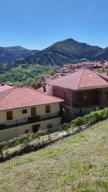 Yunanistan 'ın Epirus Bölgesi' nin Ioannina kenti yakınlarındaki Metsovo köyünün yaylı manzarası