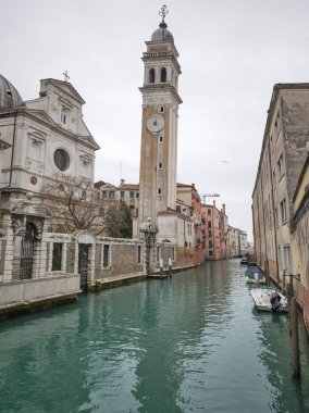 Venedik, Veneto Bölgesi, İtalya 'nın Eski Şehir Panoraması