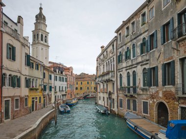 Venedik, Veneto Bölgesi, İtalya 'nın Eski Şehir Panoraması