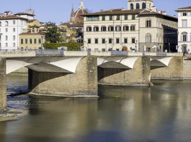 FLORENCE, İTALYA - 05 Aralık 2024: Floransa, Toskana Bölgesi, İtalya 'nın Eski Kenti Panorama