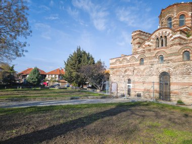 NESEBAR, BULGARIA - 14 ARALIK 2024: Bulgaristan 'ın Burgaz Bölgesi' nin Nessebar kentinin Şaşırtıcı Panoraması