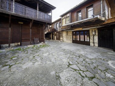 NESEBAR, BULGARIA - 14 ARALIK 2024: Bulgaristan 'ın Burgaz Bölgesi' nin Nessebar kentinin Şaşırtıcı Panoraması