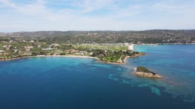 Kastri Sahili yakınlarındaki Sithonia kıyı şeridi, Chalkidiki, Orta Makedonya, Yunanistan