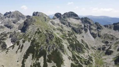 Aerial summer view of Rila Mountain near Malyovitsa peak, Bulgaria