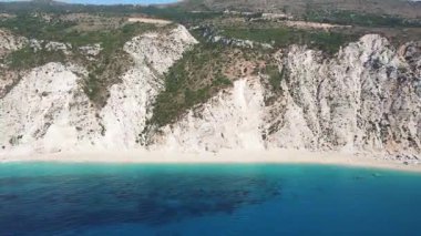 Platia Ammos Plajı, Cephalonia, İyon Adaları, Yunanistan