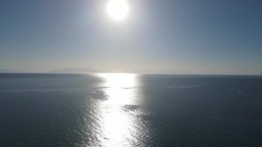 Possidi plajı yakınlarındaki Kassandra kıyı şeridi, Chalkidiki, Orta Makedonya, Yunanistan