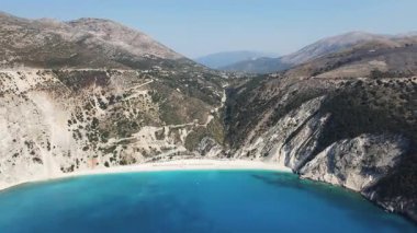 Myrtos Sahili, Cephalonia, İyon Adaları, Yunanistan