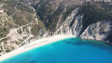 Myrtos Sahili, Cephalonia, İyon Adaları, Yunanistan