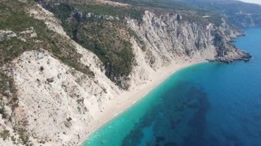 Platia Ammos Plajı, Cephalonia, İyon Adaları, Yunanistan