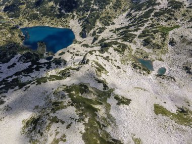Bulgaristan 'ın Banderitsa Bölgesi yakınlarındaki Pirin Dağı' nın şaşırtıcı hava manzarası