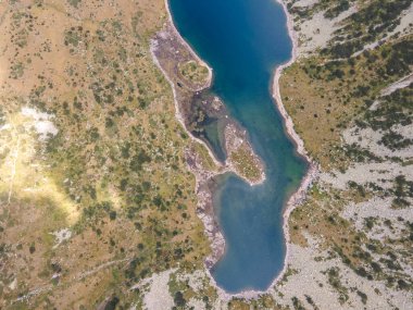 Bulgaristan 'ın Balık gölleri yakınlarındaki Rila Dağı' nın şaşırtıcı hava manzarası