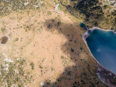 Bulgaristan 'ın Balık gölleri yakınlarındaki Rila Dağı' nın şaşırtıcı hava manzarası