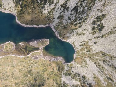 Bulgaristan 'ın Balık gölleri yakınlarındaki Rila Dağı' nın şaşırtıcı hava manzarası