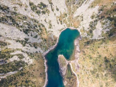 Bulgaristan 'ın Balık gölleri yakınlarındaki Rila Dağı' nın şaşırtıcı hava manzarası