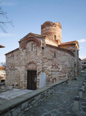 Bulgaristan 'ın Burgaz Bölgesi' nin Nessebar kentinin Büyüleyici Panoraması