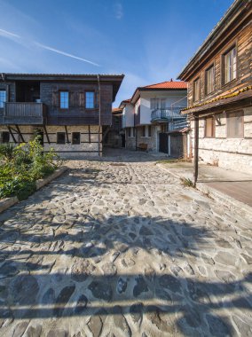 Bulgaristan 'ın Burgaz Bölgesi' nin Nessebar kentinin Büyüleyici Panoraması