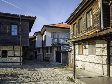 Bulgaristan 'ın Burgaz Bölgesi' nin Nessebar kentinin Büyüleyici Panoraması