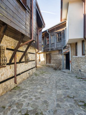 Bulgaristan 'ın Burgaz Bölgesi' nin Nessebar kentinin Büyüleyici Panoraması