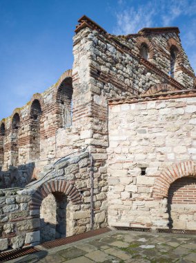 Bulgaristan 'ın Burgaz Bölgesi' nin Nessebar kentinin Büyüleyici Panoraması