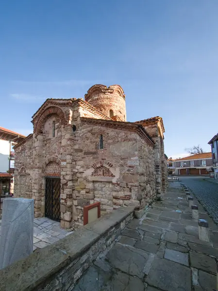 Bulgaristan 'ın Burgaz Bölgesi' nin Nessebar kentinin Büyüleyici Panoraması