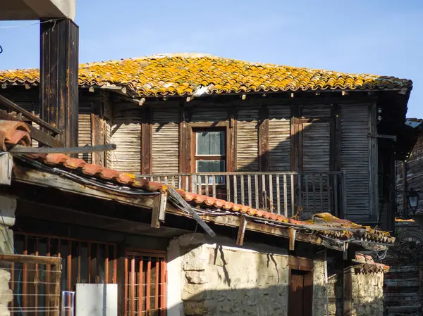 Bulgaristan 'ın Burgaz Bölgesi' nin Nessebar kentinin Büyüleyici Panoraması