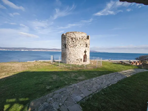 Bulgaristan 'ın Burgaz Bölgesi' nin Nessebar kentinin Büyüleyici Panoraması