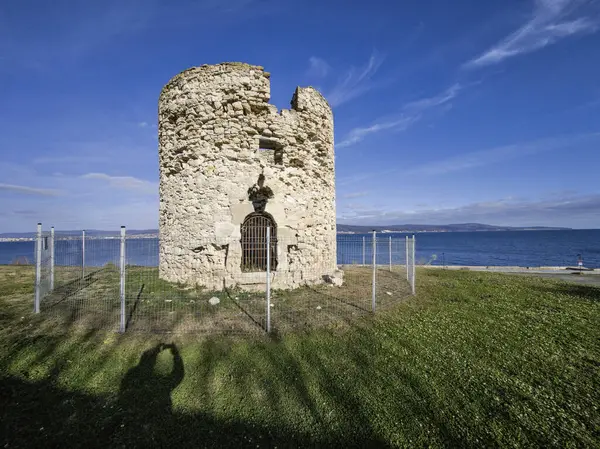 Bulgaristan 'ın Burgaz Bölgesi' nin Nessebar kentinin Büyüleyici Panoraması