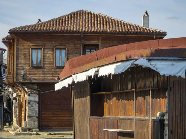 Bulgaristan 'ın Burgaz Bölgesi' nin Nessebar kentinin Büyüleyici Panoraması