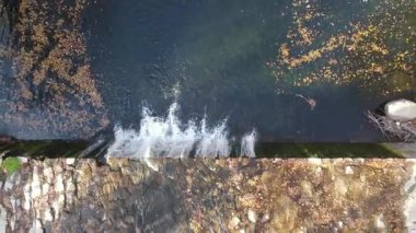 Koprinka Reservoir, Stara Zagora Bölgesi, Bulgaristan 'ın Hava Günbatımı manzarası