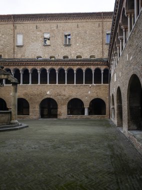 Bologna şehir merkezinin muhteşem Panoraması, Emilia-Romagna, İtalya