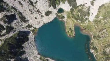 Bulgaristan 'ın Banderitsa Bölgesi yakınlarındaki Pirin Dağı' nın şaşırtıcı hava manzarası