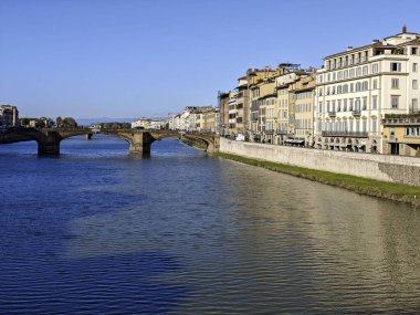 Floransa, Toskana Bölgesi, İtalya 'nın Eski Şehir Panoraması