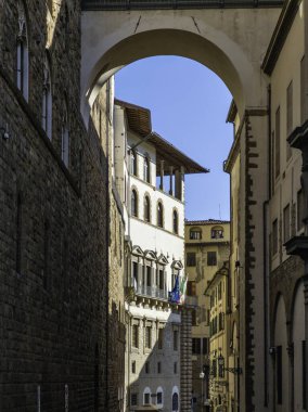 Floransa, Toskana Bölgesi, İtalya 'nın Eski Şehir Panoraması