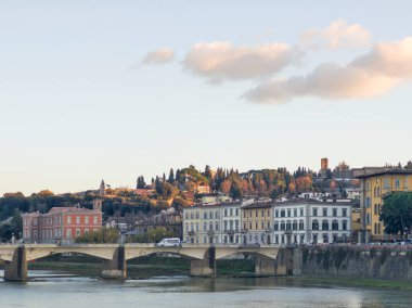 Floransa, Toskana Bölgesi, İtalya 'nın Eski Şehir Panoraması