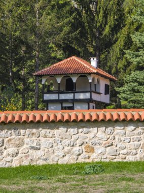 Sırbistan 'ın St. John İlahiyatçısı Ortaçağ Poganovo Manastırı' nın şaşırtıcı manzarası