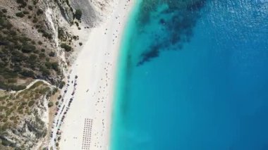 Myrtos Sahili, Cephalonia, İyon Adaları, Yunanistan