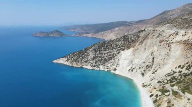 Myrtos Sahili, Cephalonia, İyon Adaları, Yunanistan