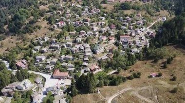 Bulgaristan 'ın Filibe Bölgesi, Otantik 19. yüzyıl evleriyle Sitovo Köyü' nün inanılmaz manzarası