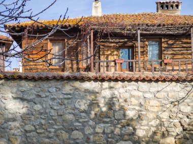 Bulgaristan 'ın Burgaz Bölgesi' nin Nessebar kentinin Büyüleyici Panoraması