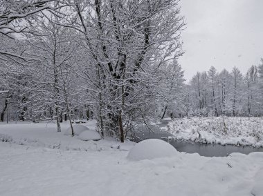 Bulgaristan 'ın Sofya kentindeki South Park' ın şaşırtıcı kış manzarası