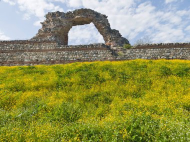 Ruins of Roman fortifications in ancient city of Diocletianopolis, town of Hisarya, Plovdiv Region, Bulgaria