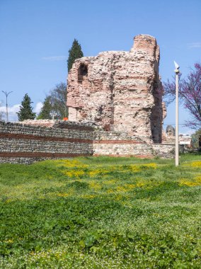 Ruins of Roman fortifications in ancient city of Diocletianopolis, town of Hisarya, Plovdiv Region, Bulgaria