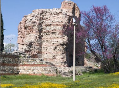 Ruins of Roman fortifications in ancient city of Diocletianopolis, town of Hisarya, Plovdiv Region, Bulgaria