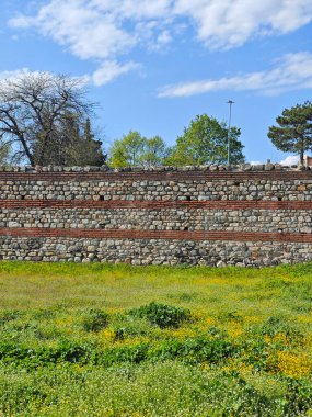 Ruins of Roman fortifications in ancient city of Diocletianopolis, town of Hisarya, Plovdiv Region, Bulgaria