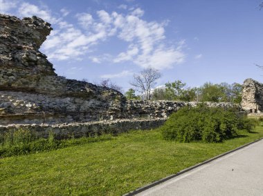 Ruins of Roman fortifications in ancient city of Diocletianopolis, town of Hisarya, Plovdiv Region, Bulgaria
