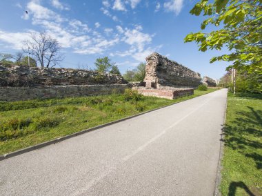 Ruins of Roman fortifications in ancient city of Diocletianopolis, town of Hisarya, Plovdiv Region, Bulgaria