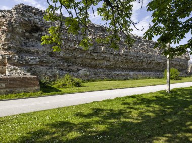 Ruins of Roman fortifications in ancient city of Diocletianopolis, town of Hisarya, Plovdiv Region, Bulgaria